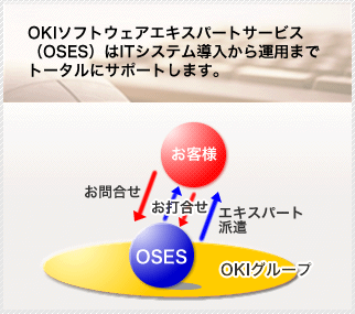 OKIソフトウェアエキスパートサービスはITシステム導入から運用までトータルにサポートします。
